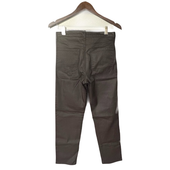 Banana Republic Factory Chocolate Brown High Rise Slim Coated Jeans NWOT Sz 28/6 - Picture 3 of 13